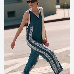 NWT! Free People movement Small Day Trip One Piece Lace Sporty Bohemian Athletic